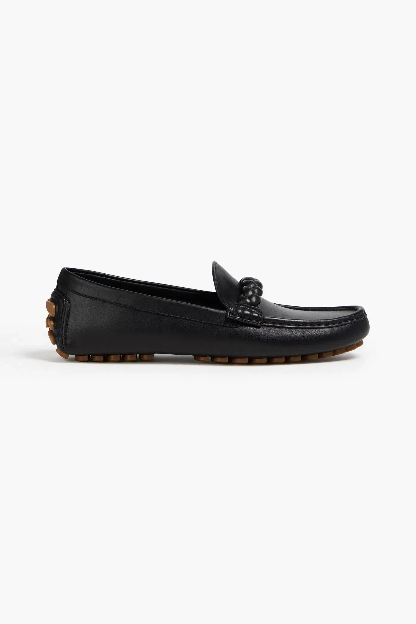 Gianvito Rossi Monza Leather Loafers Black Women's
