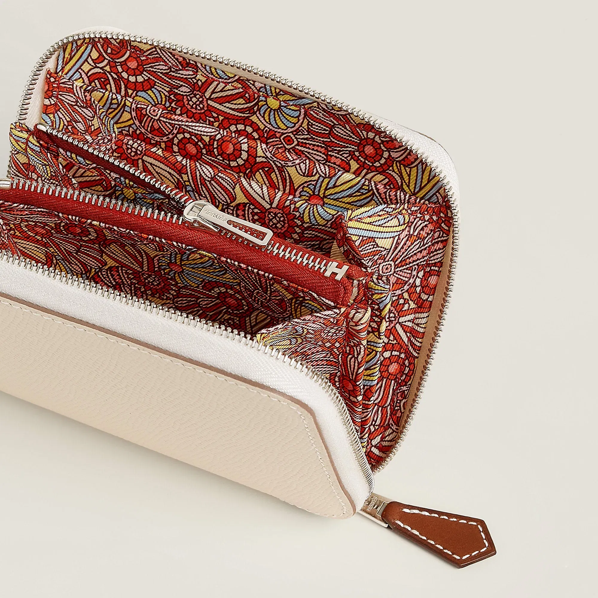 Hermes Silk'In Compact Wallet Gold