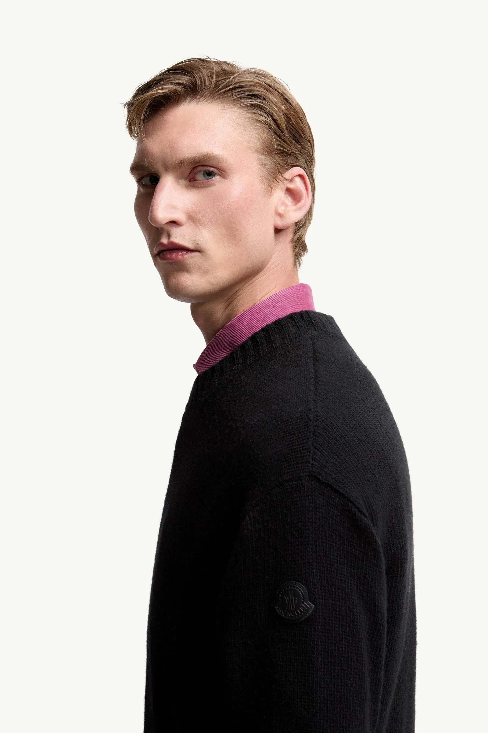 Moncler Wool & Cashmere Blend Sweater Black Black