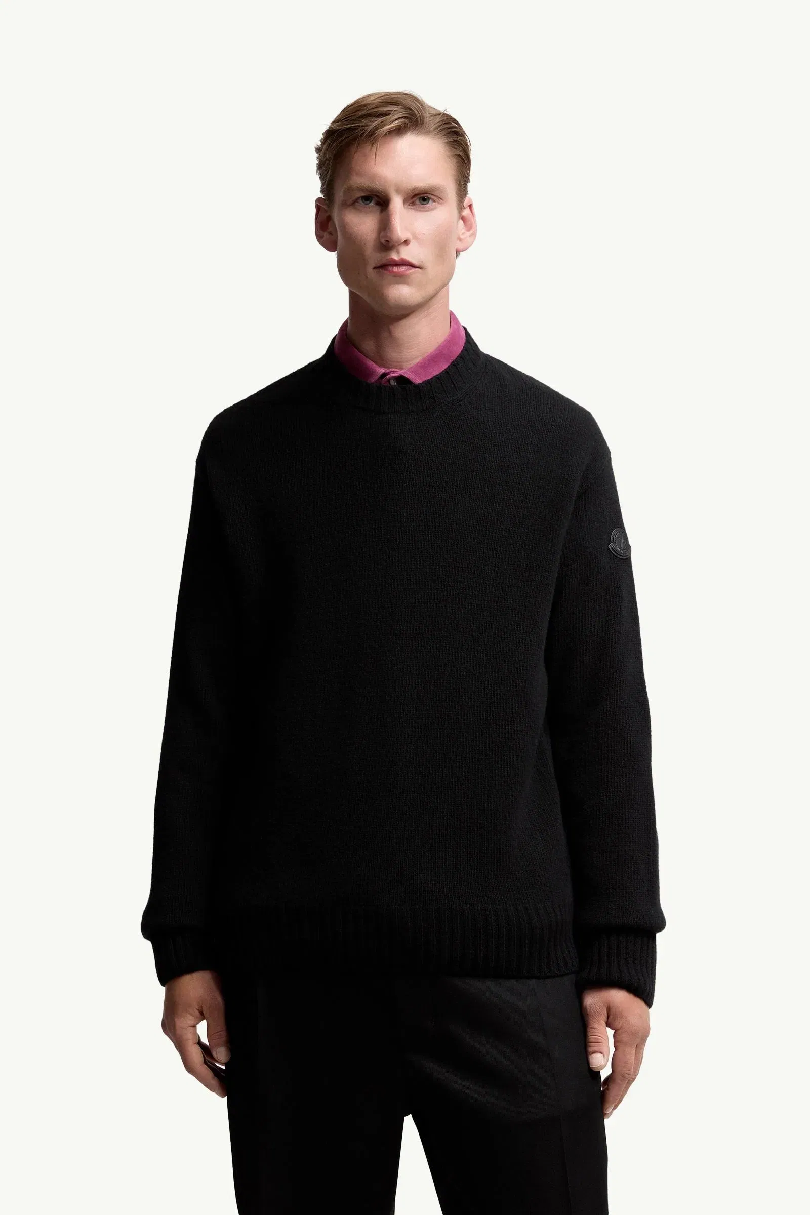 Moncler Wool & Cashmere Blend Sweater Black Black