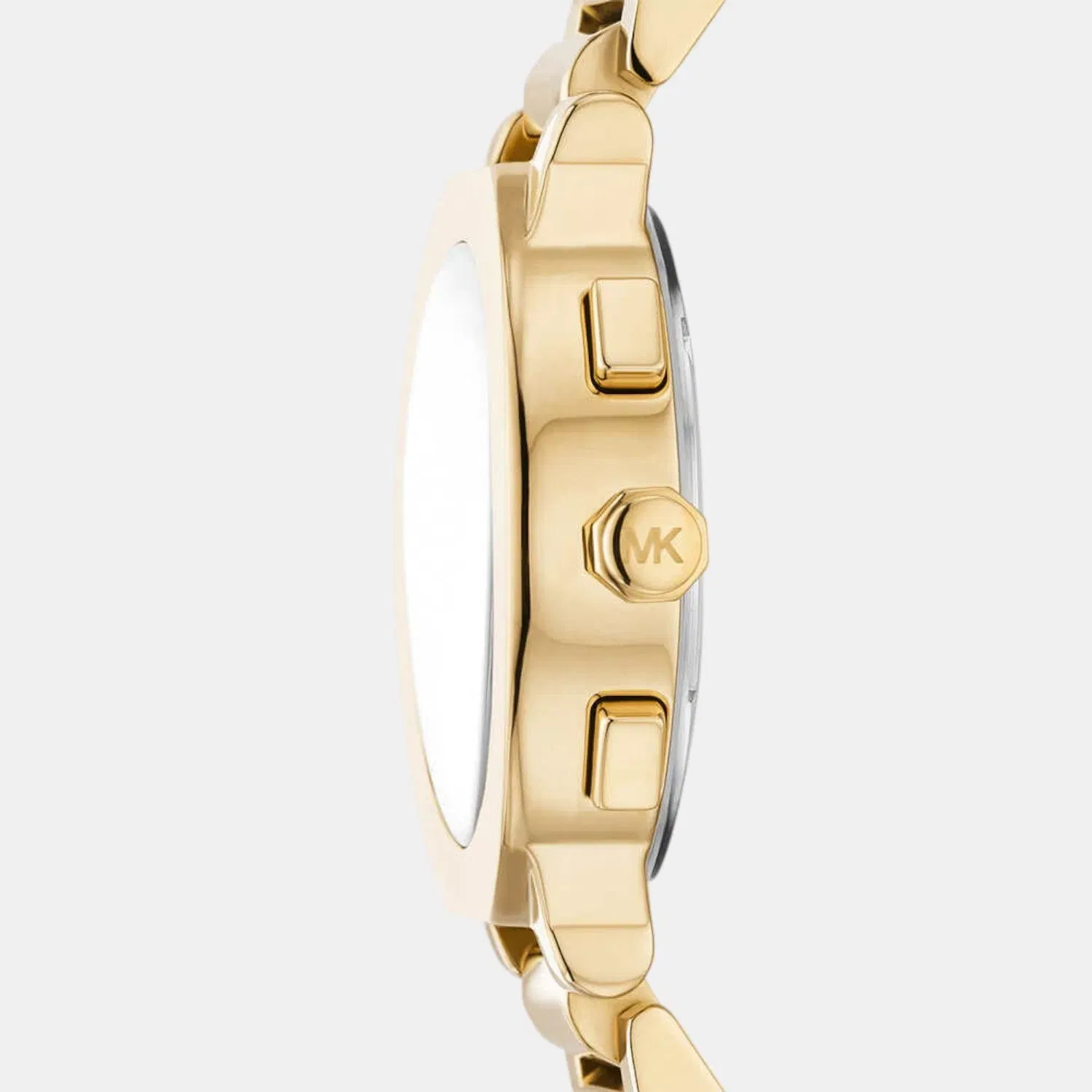 Michael Kors Gramercy Women Quartz Gold Dial Chronograph Stainless Steel Watch Mk7520
