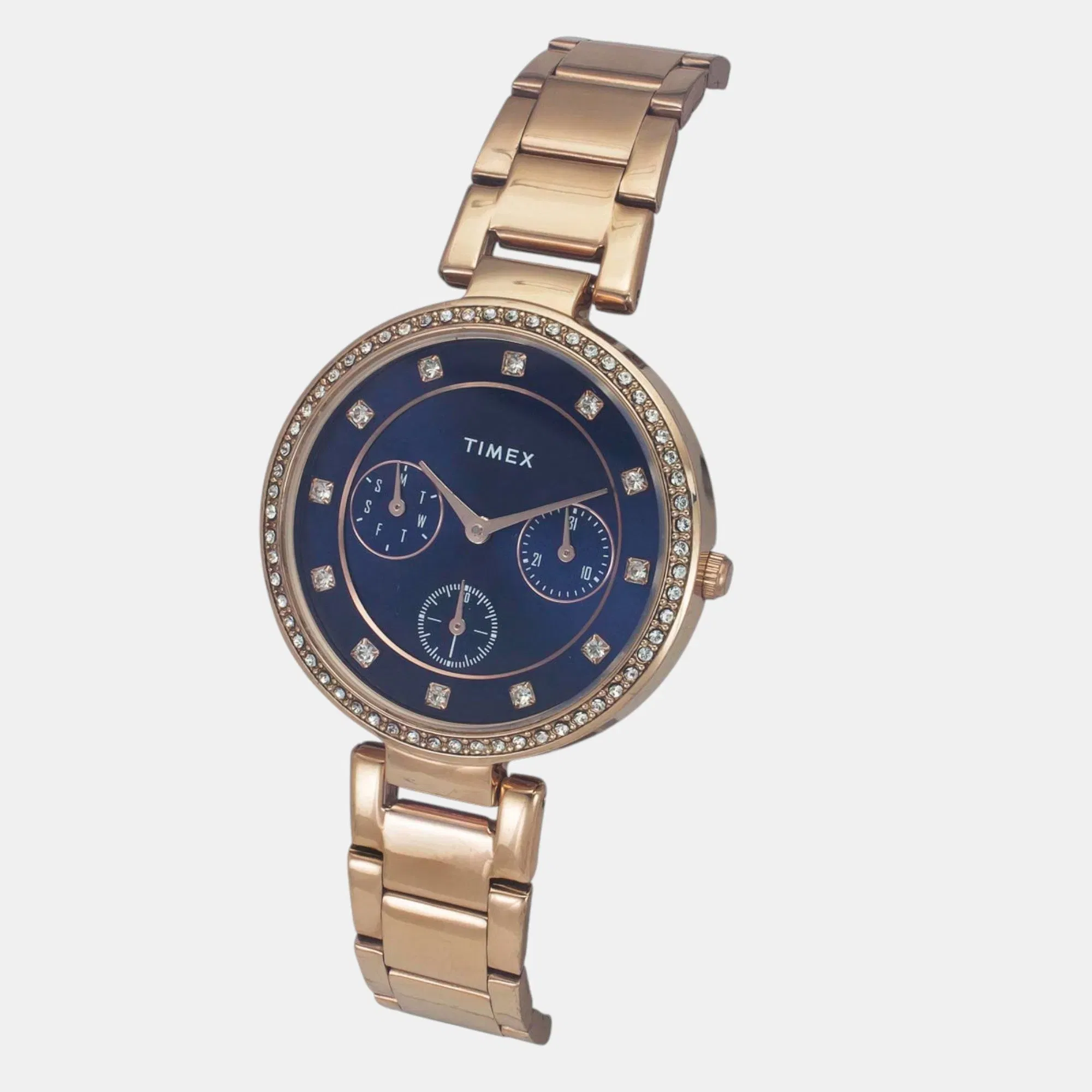 Timex Trendline Women Quartz Dial Multi-Function Stainless Steel Watch Twel18703