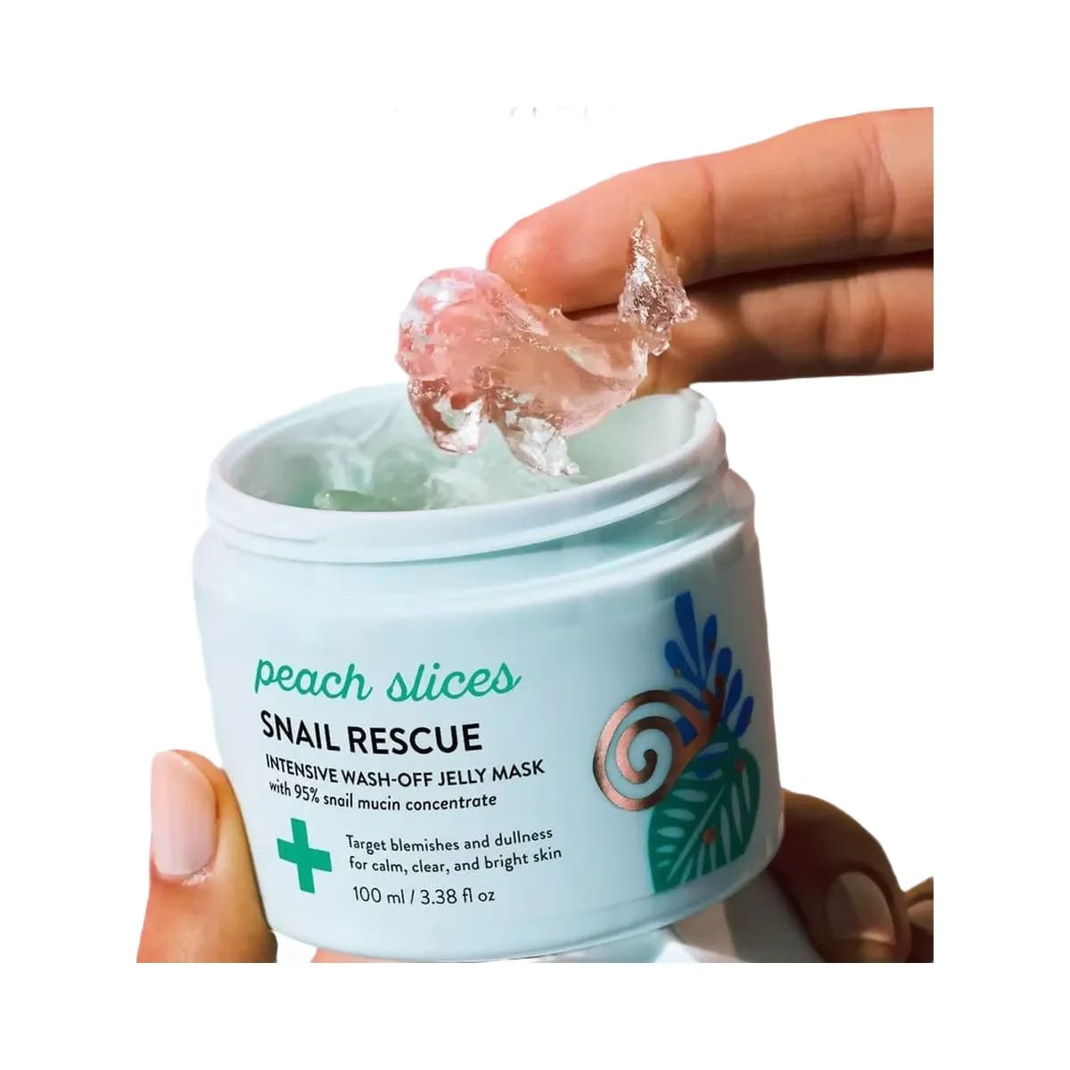 Peach Slices Snail Rescue Intensive Wash-Off Jelly Mask