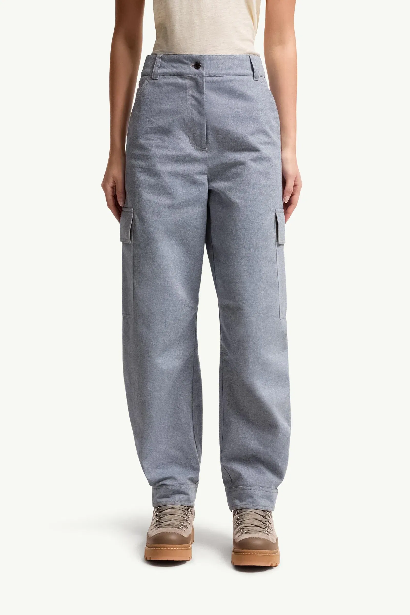 Moncler Chambray Pants Light Blue Light Blue
