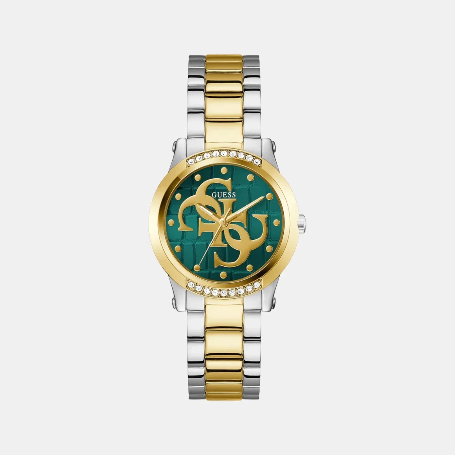 Guess Gt Annette Women Quartz Green Dial Analog Stainless Steel Gw0861L4