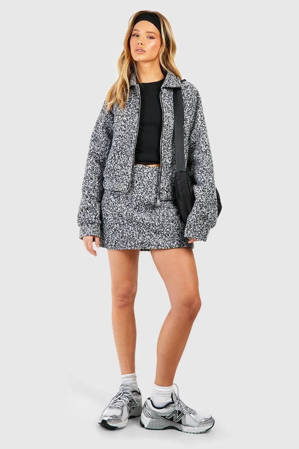 Boucle Pelmet Mini Skirt