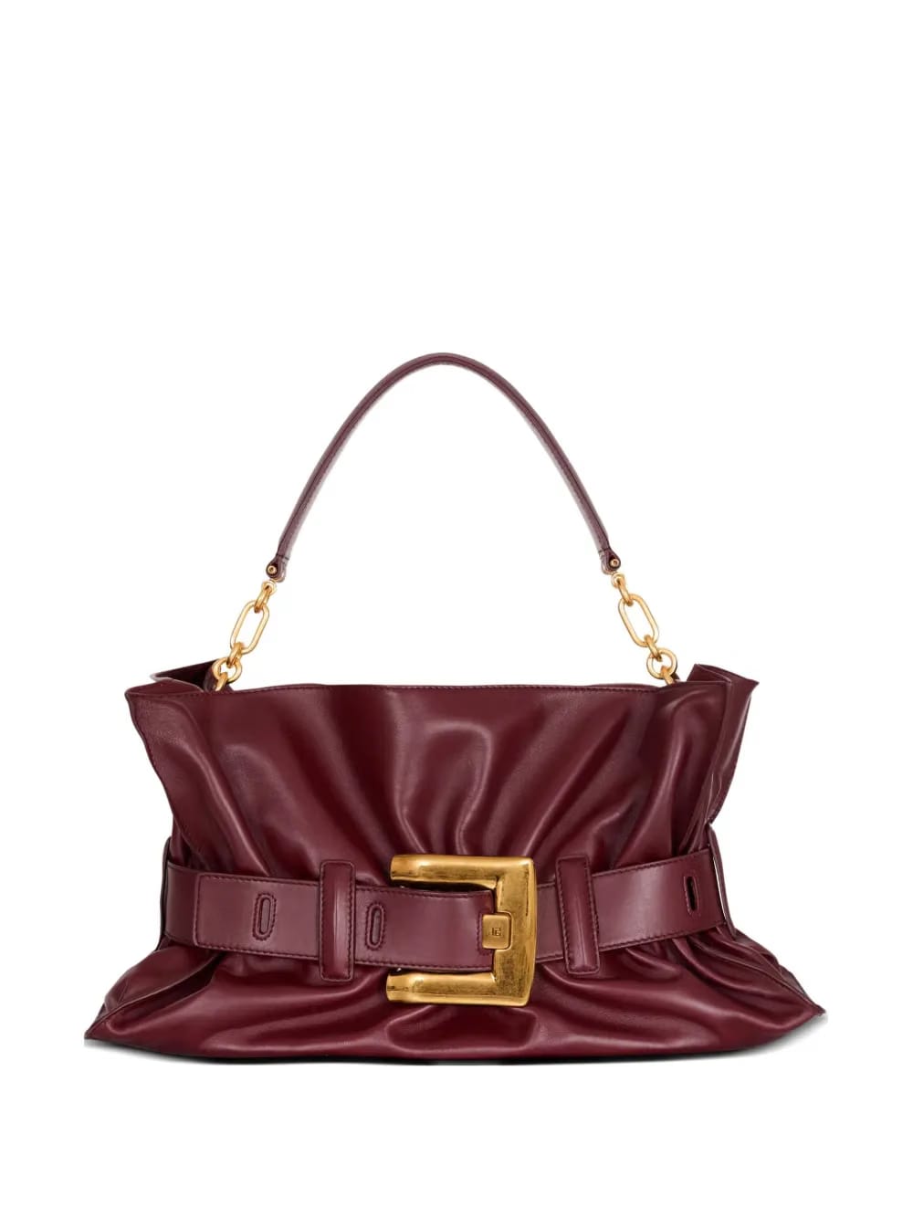 medium Anthem belted gathered leather shoulder bag