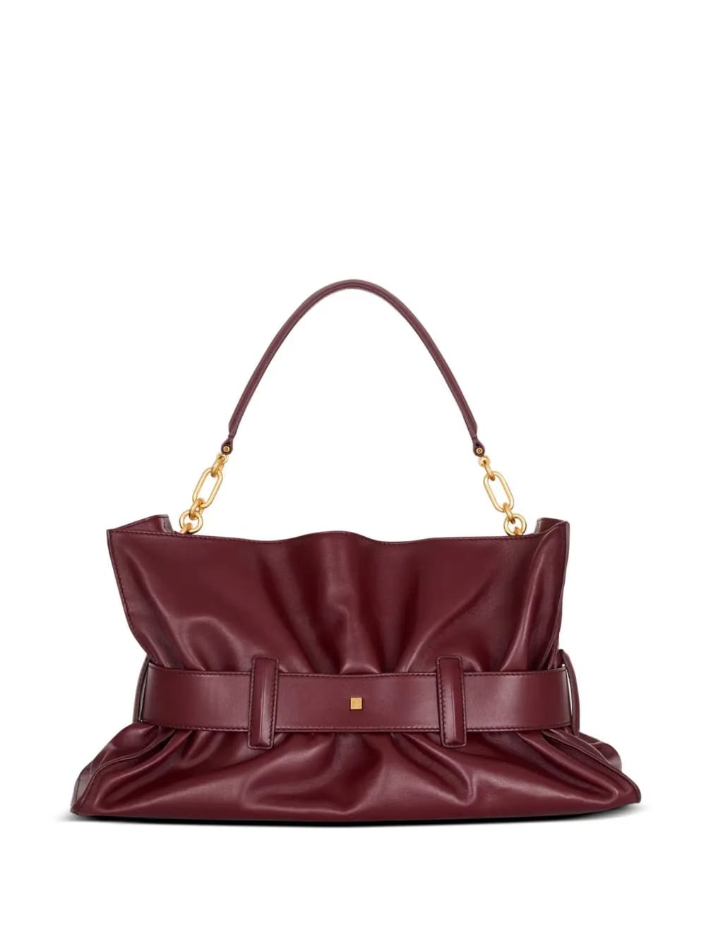 medium Anthem belted gathered leather shoulder bag