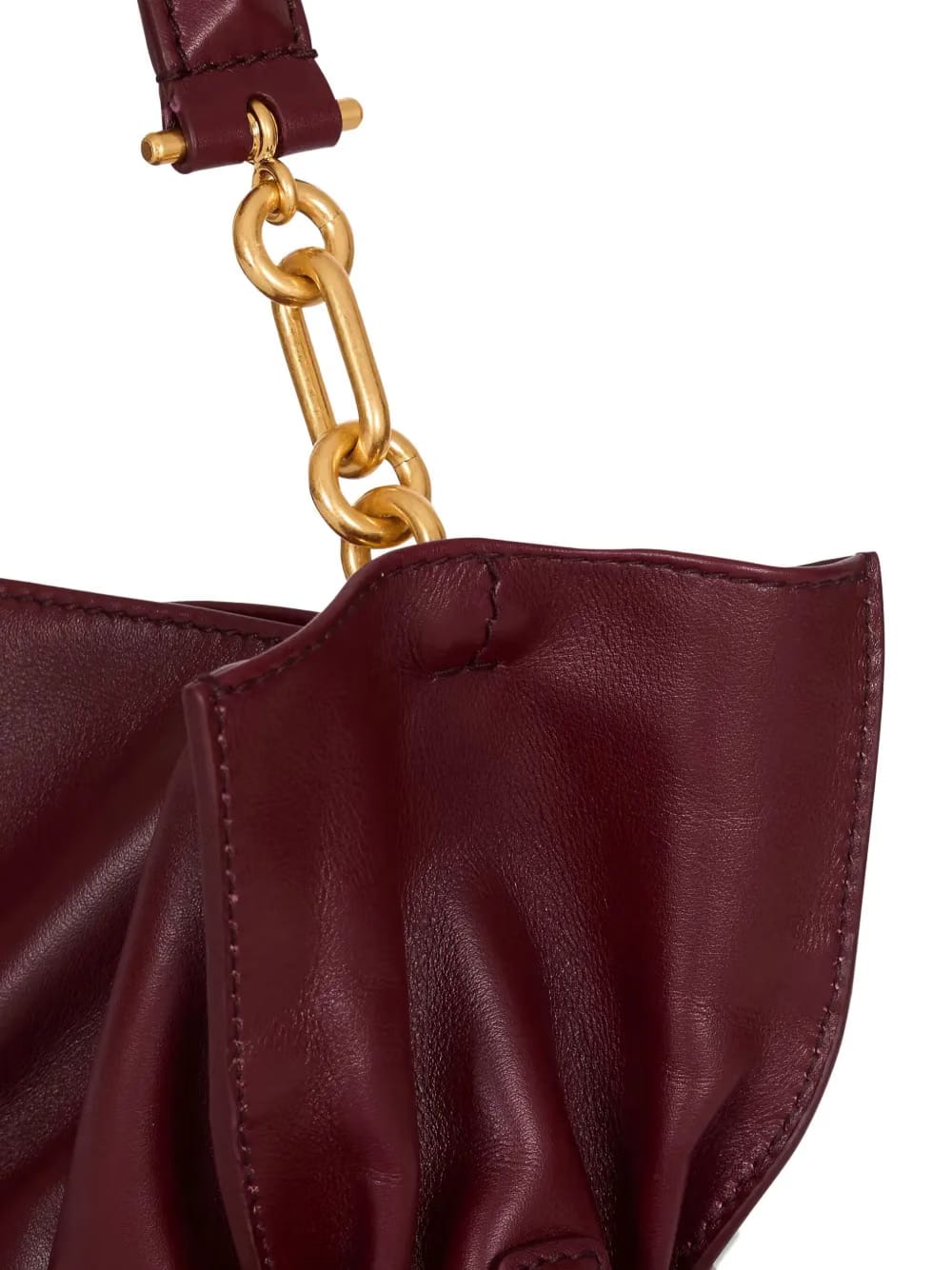 medium Anthem belted gathered leather shoulder bag