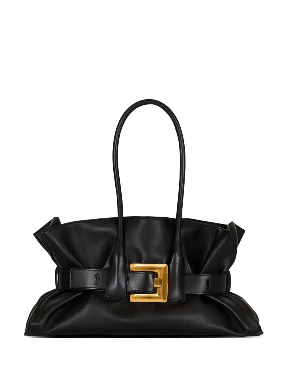 large Anthem buckle-detailed calfskin tote bag