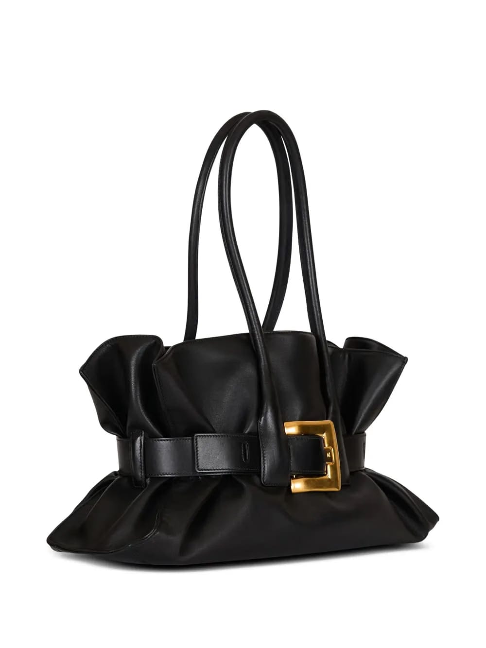 large Anthem buckle-detailed calfskin tote bag