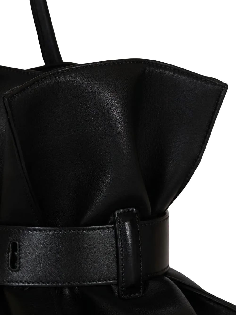 large Anthem buckle-detailed calfskin tote bag
