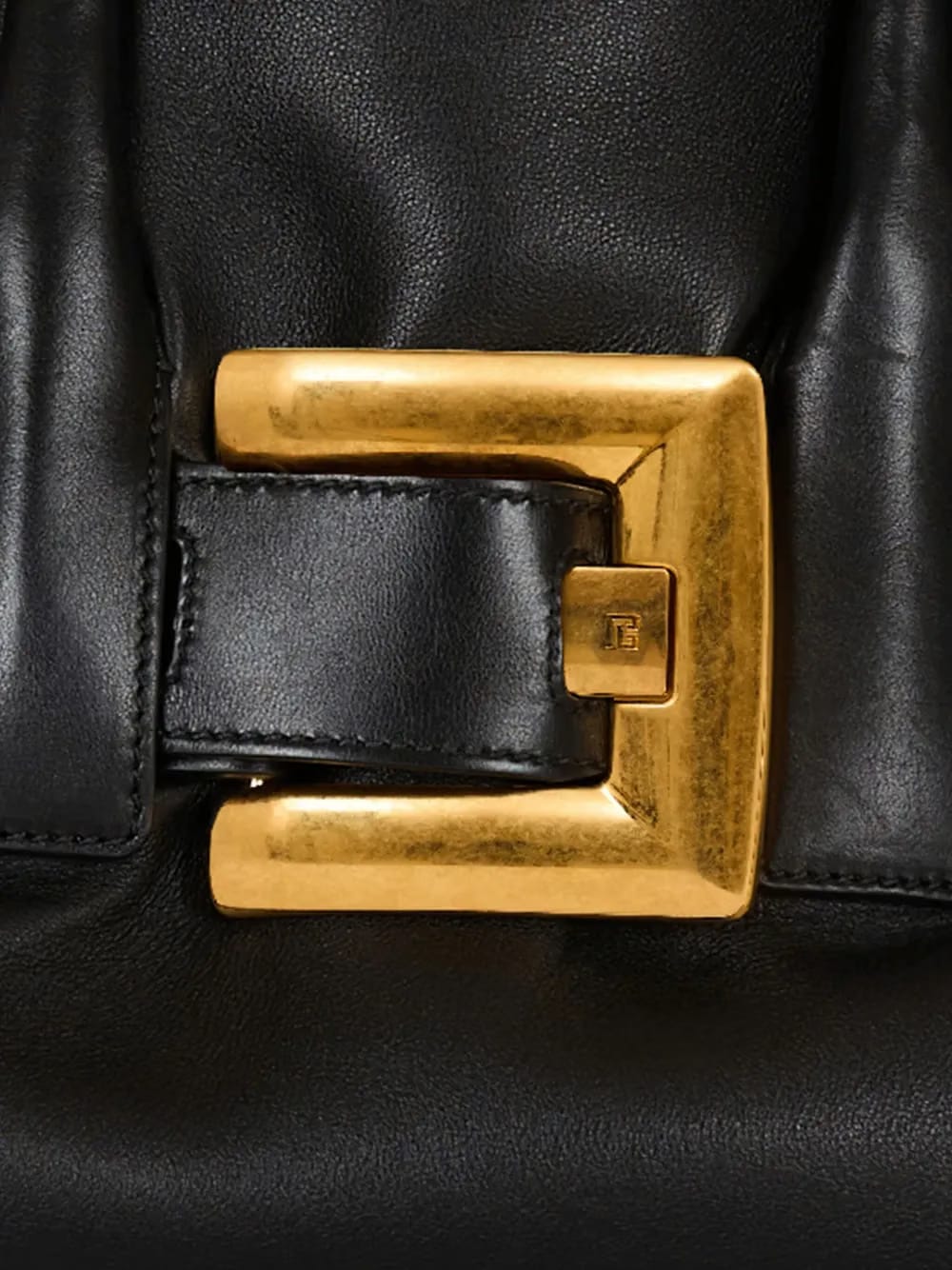 large Anthem buckle-detailed calfskin tote bag