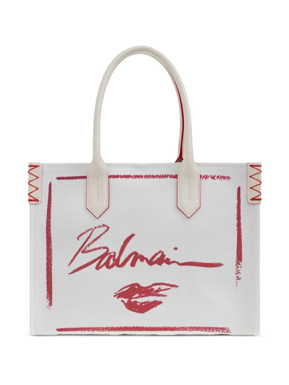 logo-print tote bag