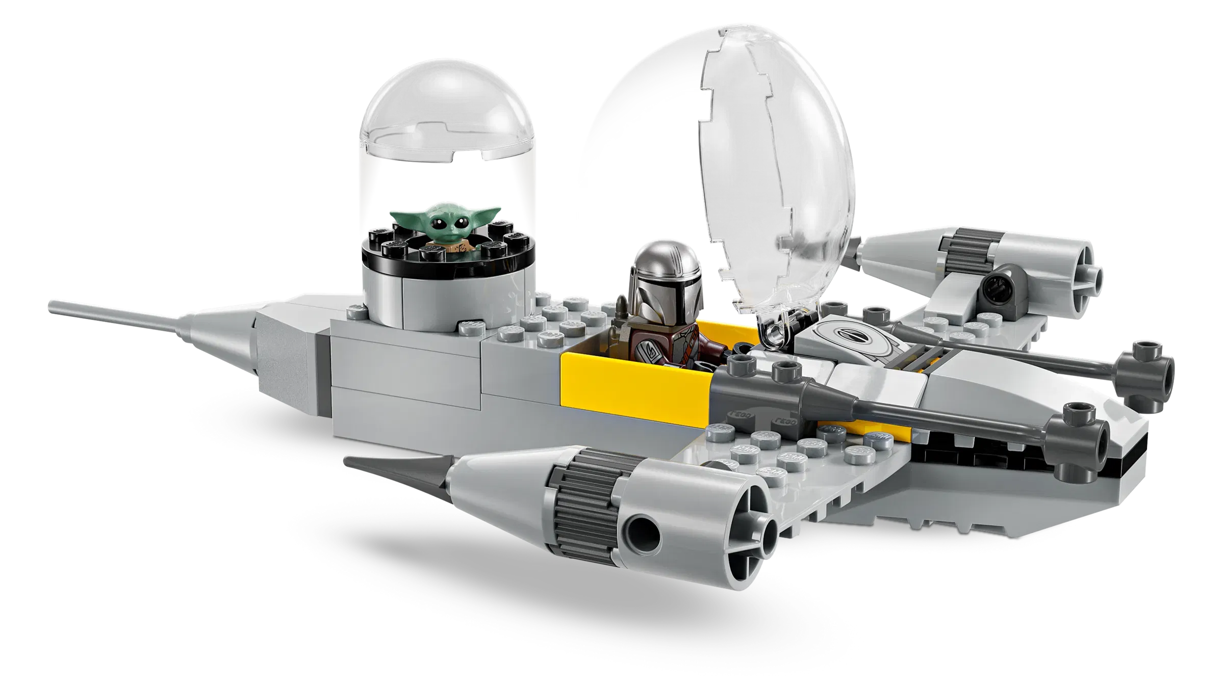 Lego Mando and Grogus N1 Starfighter