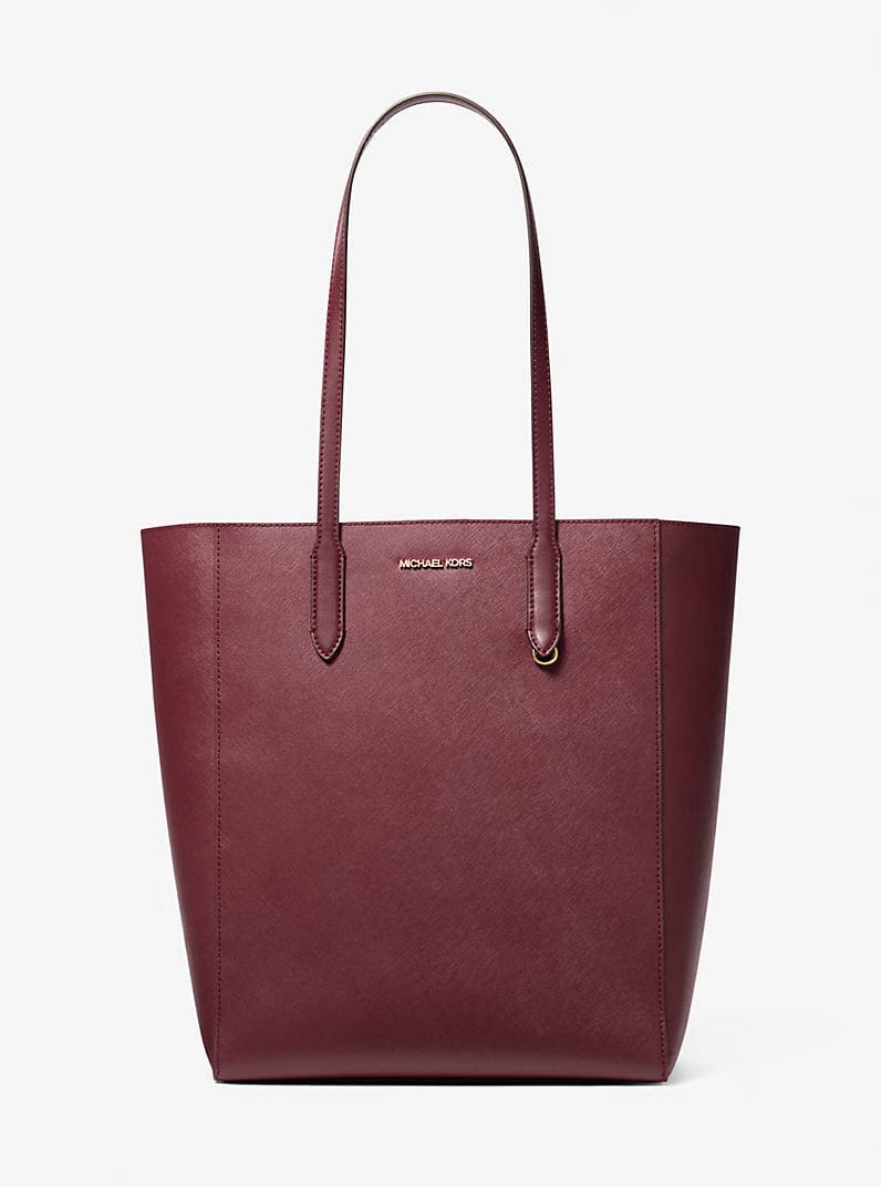 Vincent Large Saffiano Leather Tote Bag With Card Case