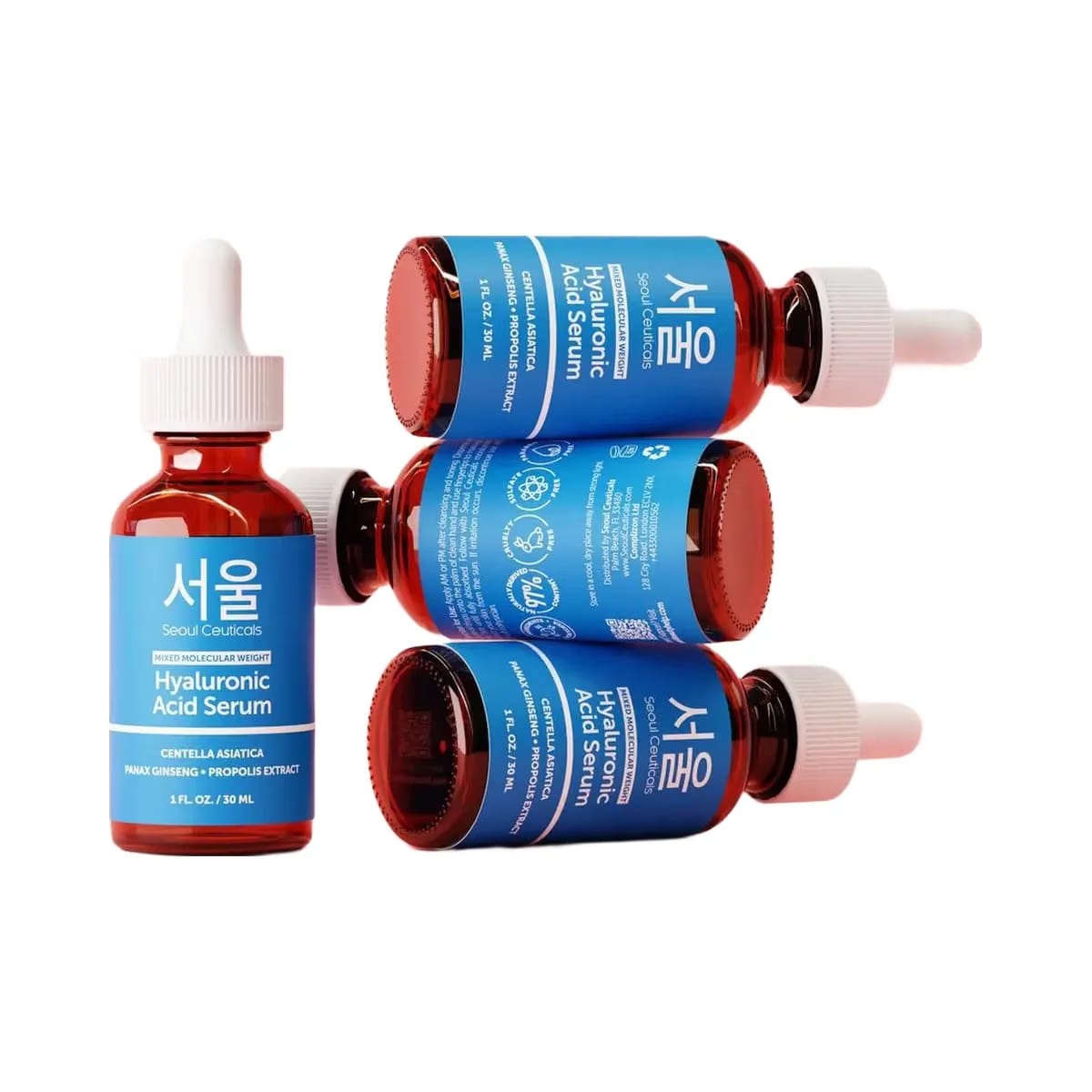 Seoul Ceuticals Korean Skin Care Mixed Molecular Weight Hyaluronic Acid Serum