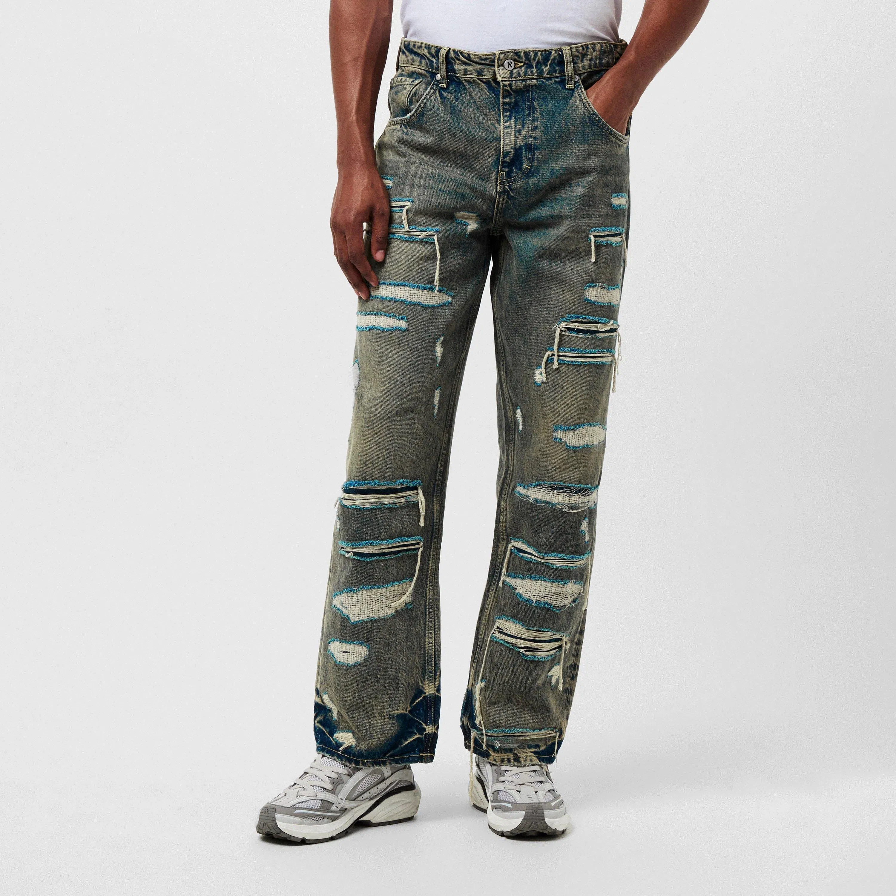 Denim Straight Leg Jeans