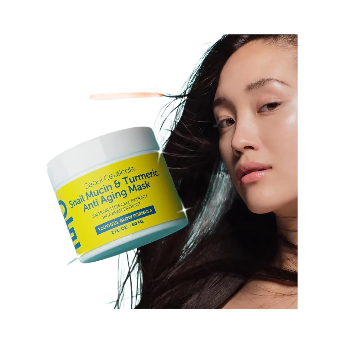 Seoul Ceuticals Korean Skin Care Snail Mucin & Turmeric Anti Aging Mask