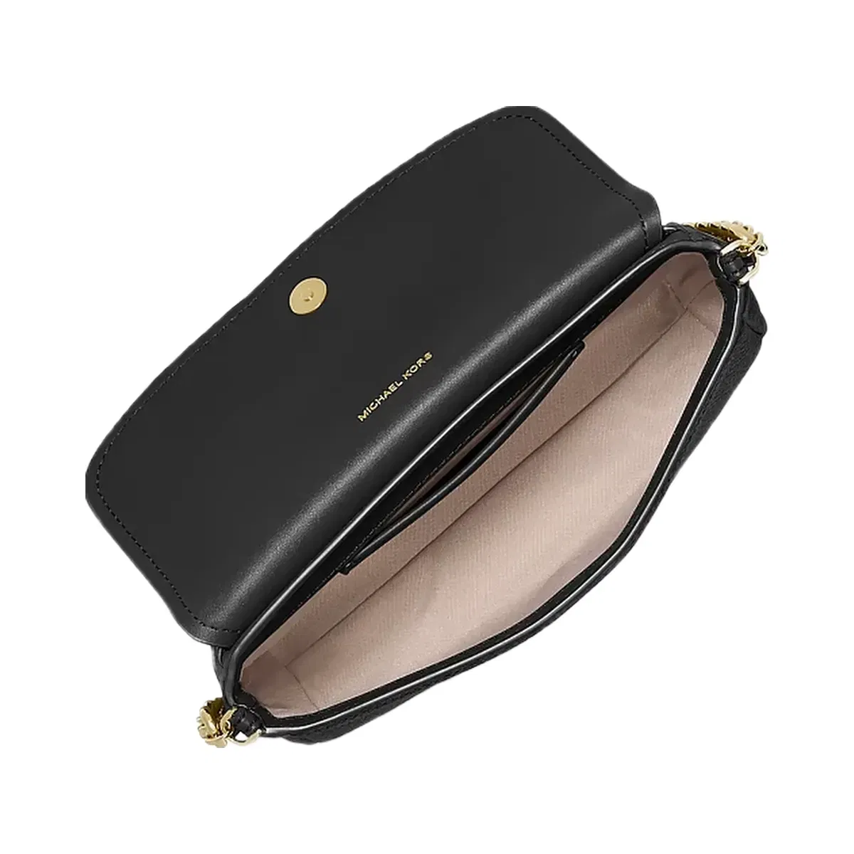 Michael Kors Nolita Small Pebbled Leather Crossbody Bag Black