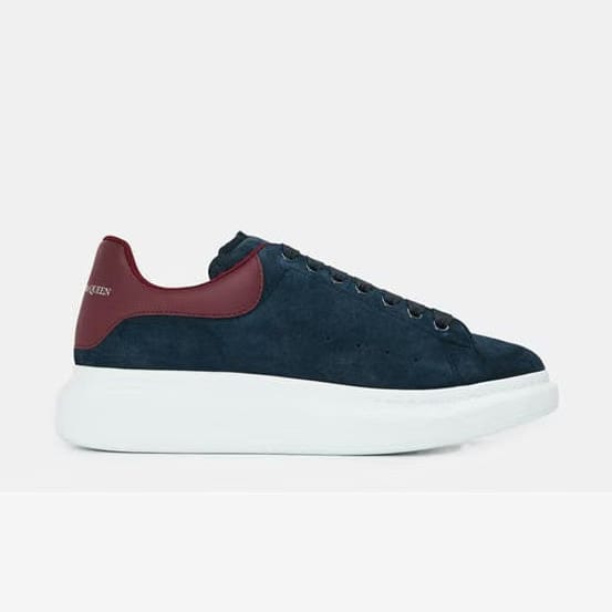 ALEXANDER MCQUEEN Men's Oversized Leather Trainers blue