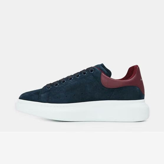 ALEXANDER MCQUEEN Men's Oversized Leather Trainers blue