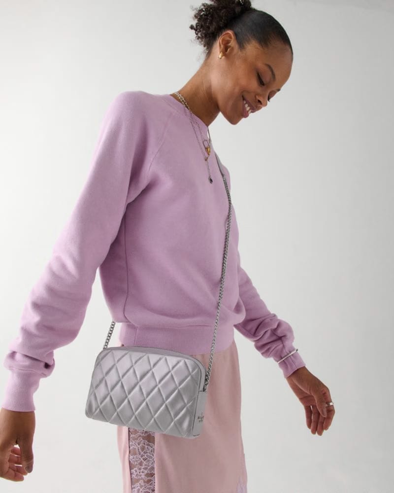 Carey Quilted Satin Mini Camera Bag