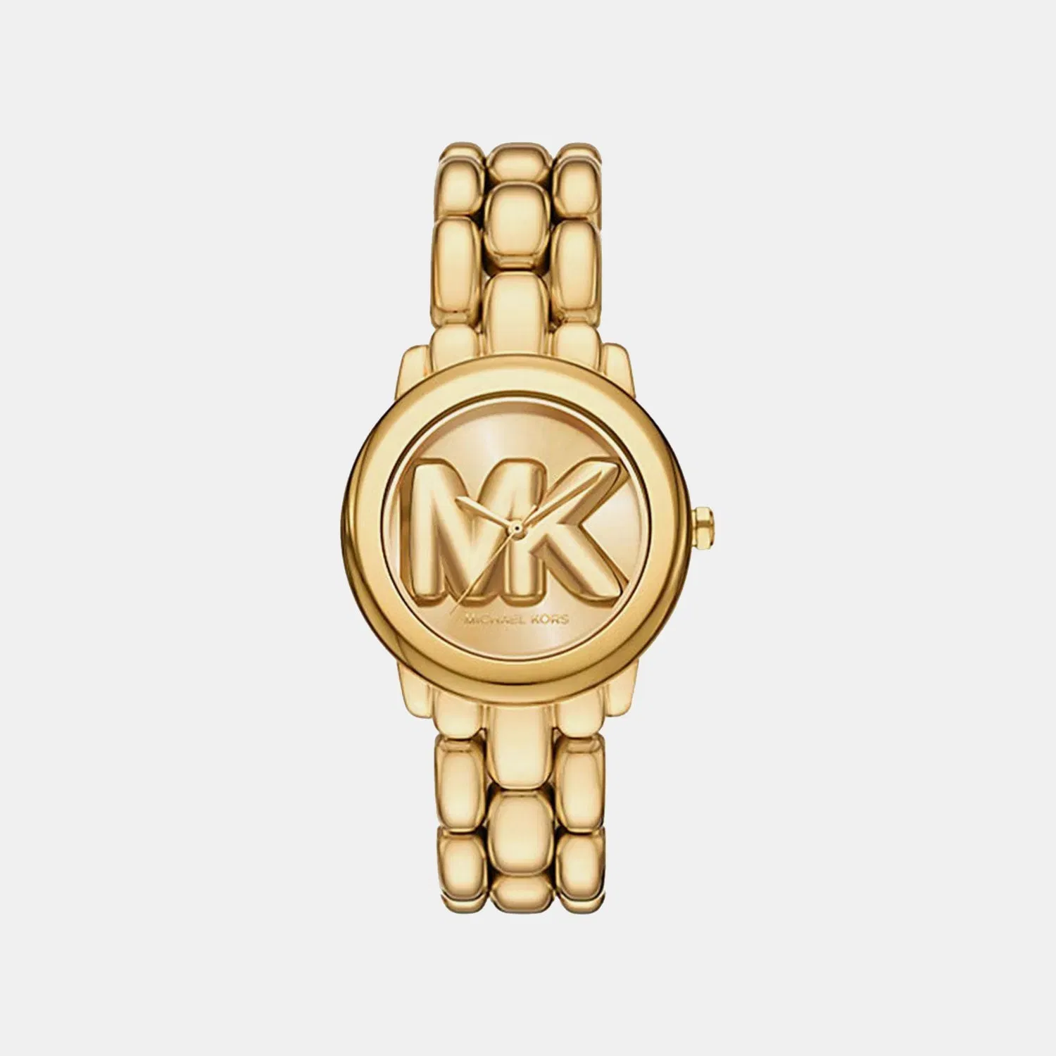 Michael Kors Phoebe Women Quartz Gold Dial Analog Stainless Steel Watch Mk4923