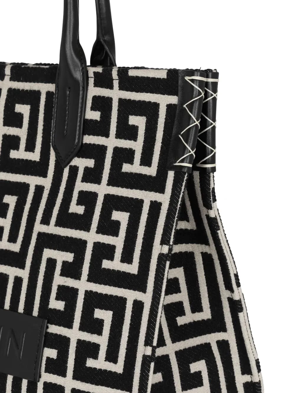 monogram-jacquard medium shopper bag