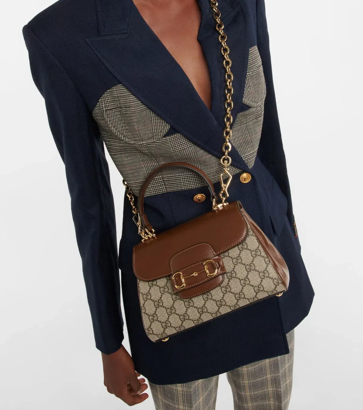 Gucci - Horsebit 1955 Mini leather tote bag