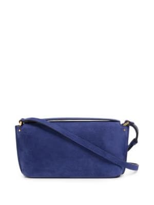 Fill Me suede shoulder bag