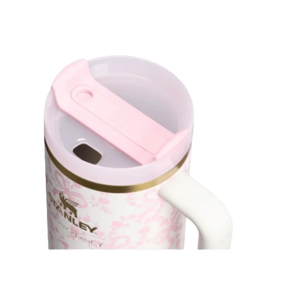 Stanley 1913 x LoveShackFancy Holiday Quencher H2.0 FlowState Tumbler (40OZ) Coquette Bow Chantilly