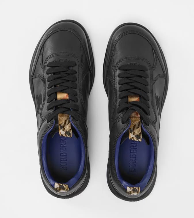 BURBERRY Leather Matrix Sneakers 'Black'