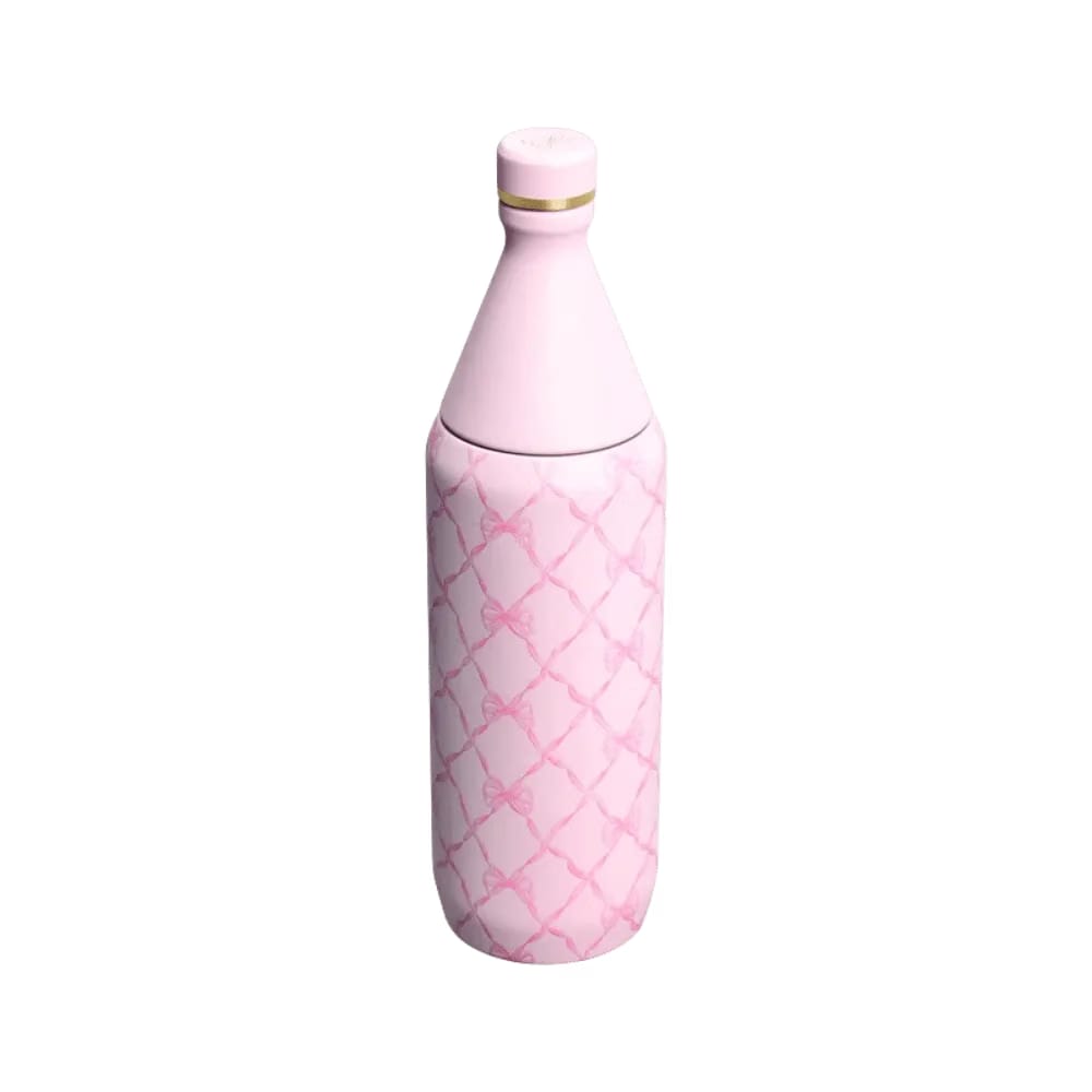 Stanley 1913 X Loveshackfancy Holiday All Day Slim Bottle Baby Bow Pink Peppermint 34 OZ