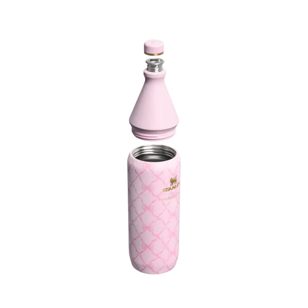Stanley 1913 X Loveshackfancy Holiday All Day Slim Bottle Baby Bow Pink Peppermint 34 OZ