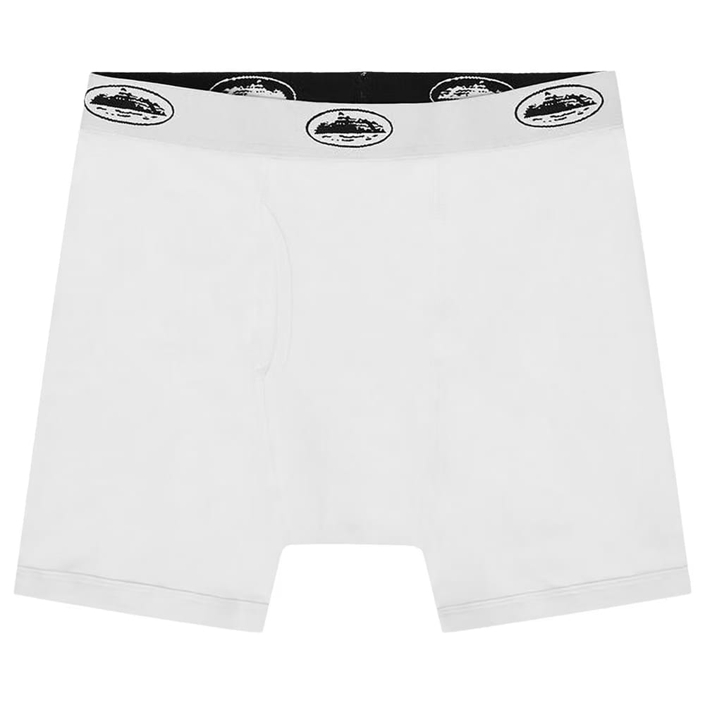 Corteiz White Alcatraz Boxers 3 Pack