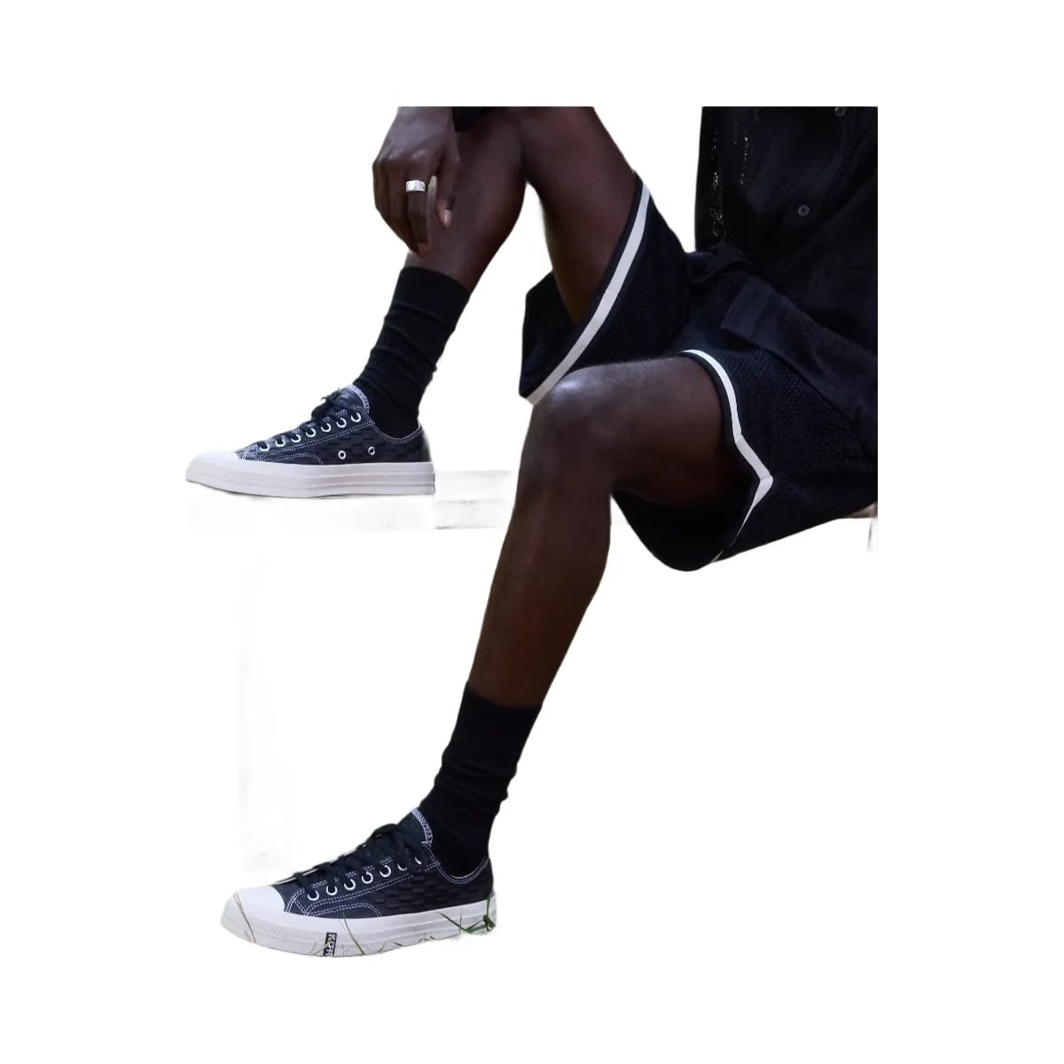 Kith x Converse Chuck Taylor All Star 1970 Ox - Black / Scarab / Egret Deco