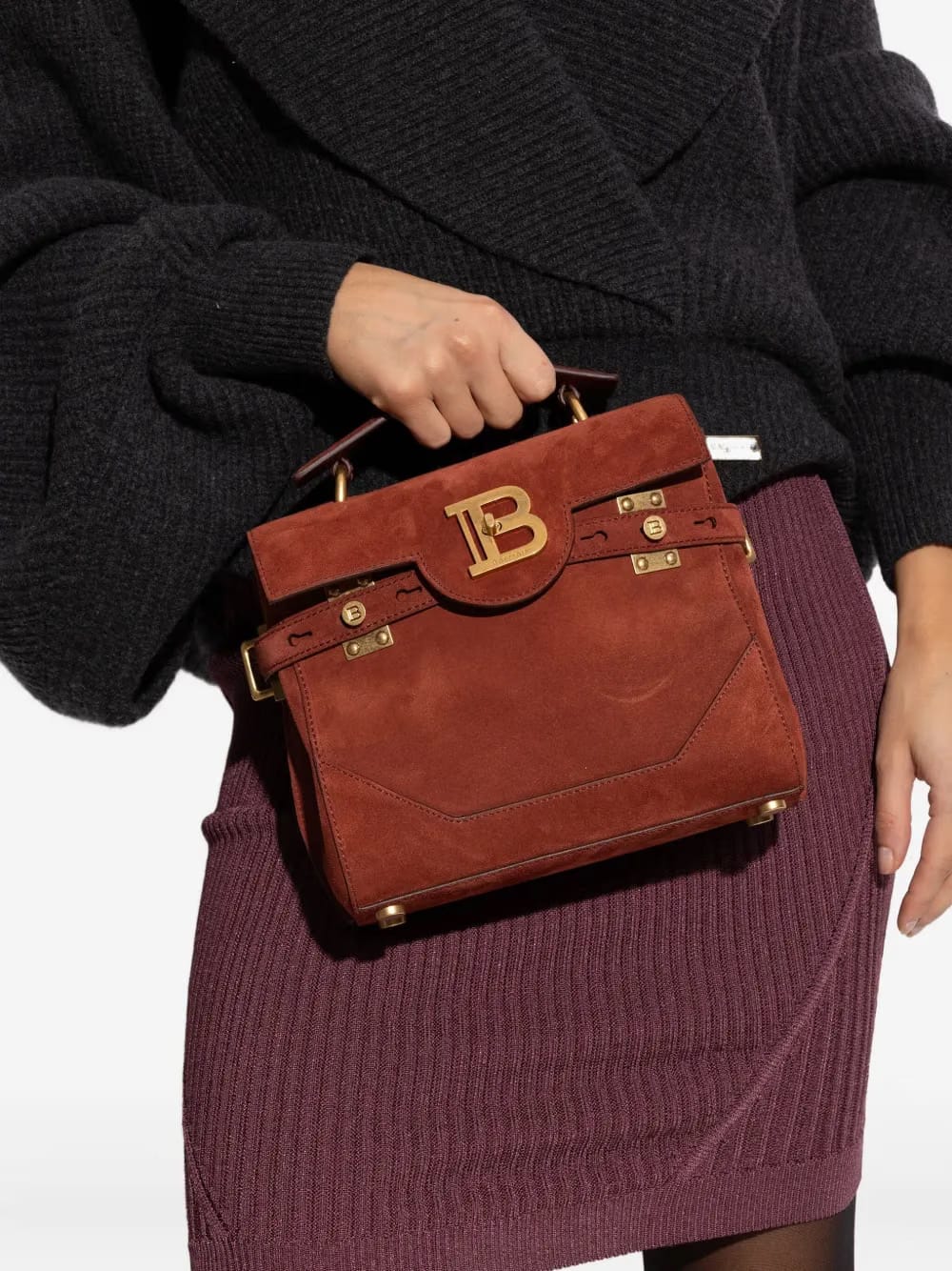 logo-plaque top-handle tote bag