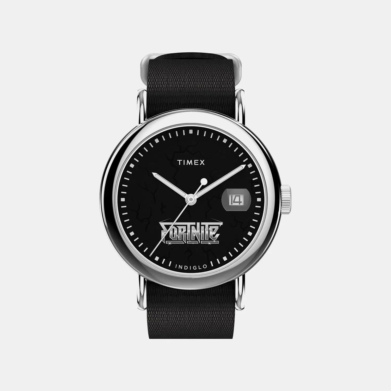 Timex Men Quartz Black Dial Analog Fabric Watch Tw2Y46400X6
