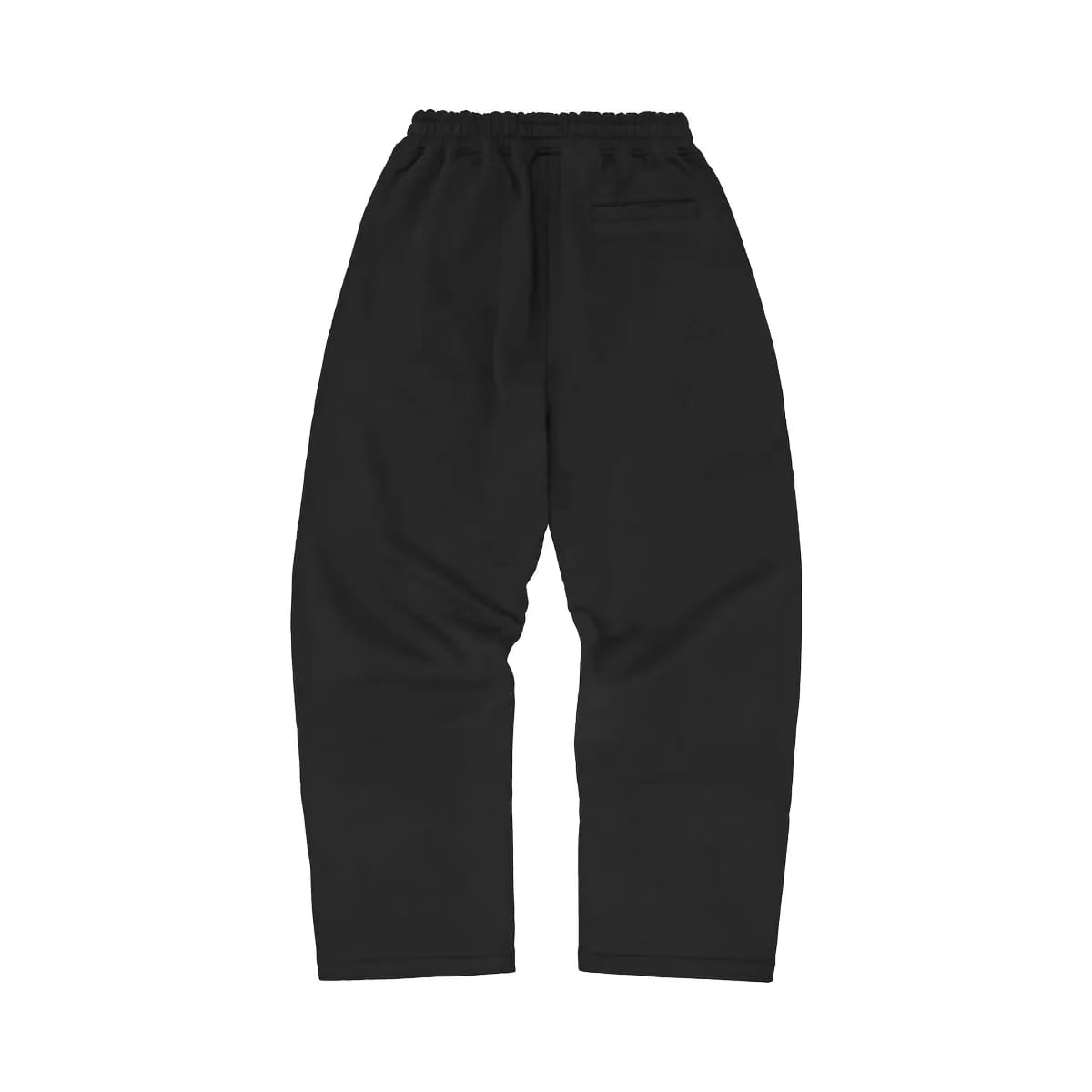 Corteiz Island Puff Print Open Hem Sweatpant Black