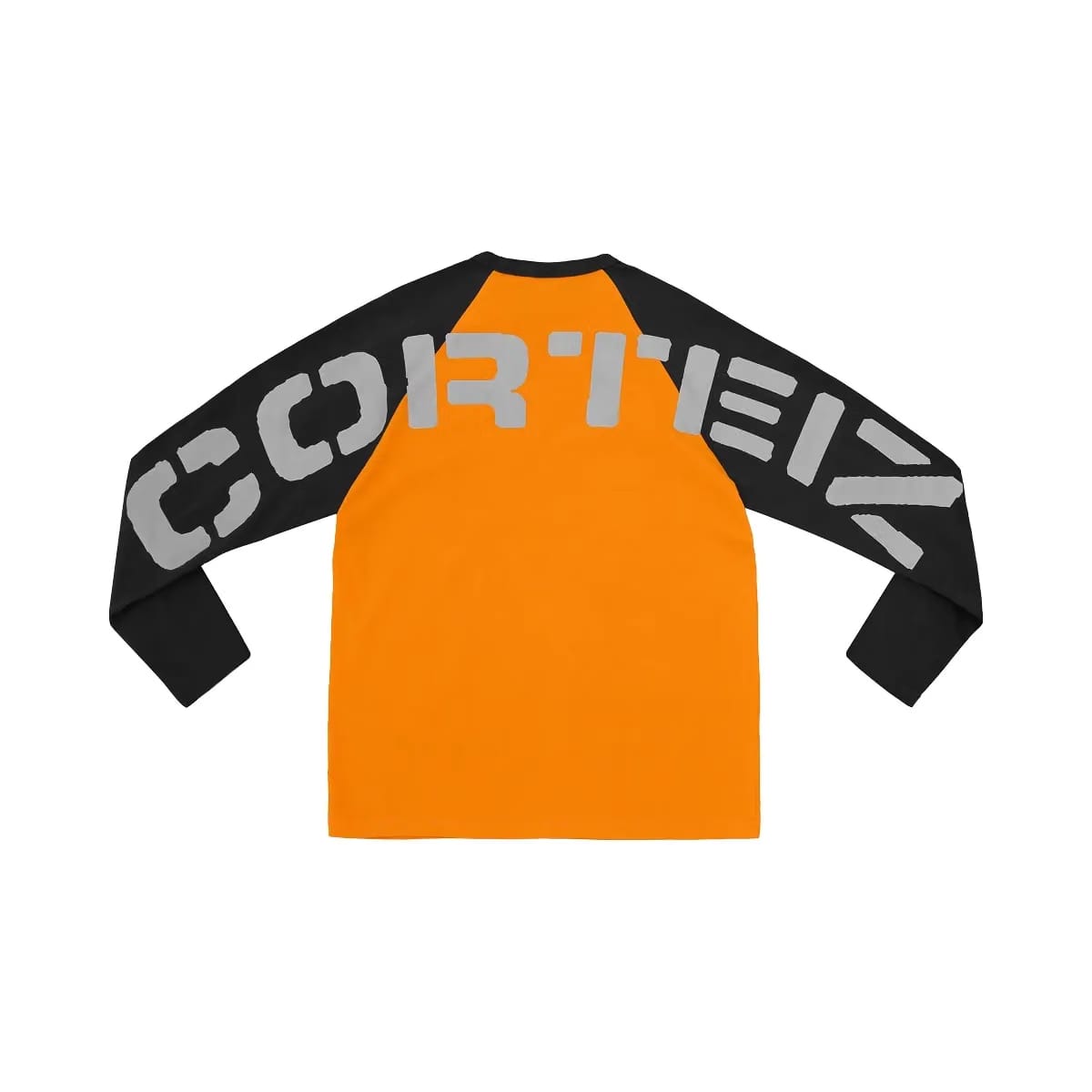 Corteiz Stencil Raglan Ls Orange/Black