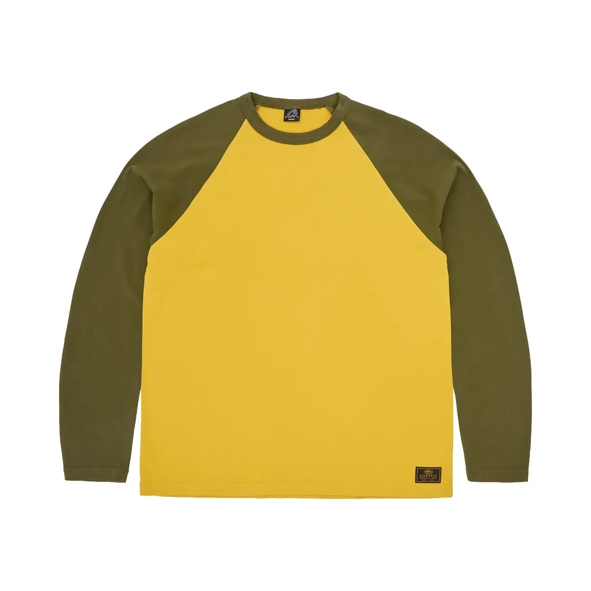 Corteiz Stencil Raglan Ls Gold/Olive