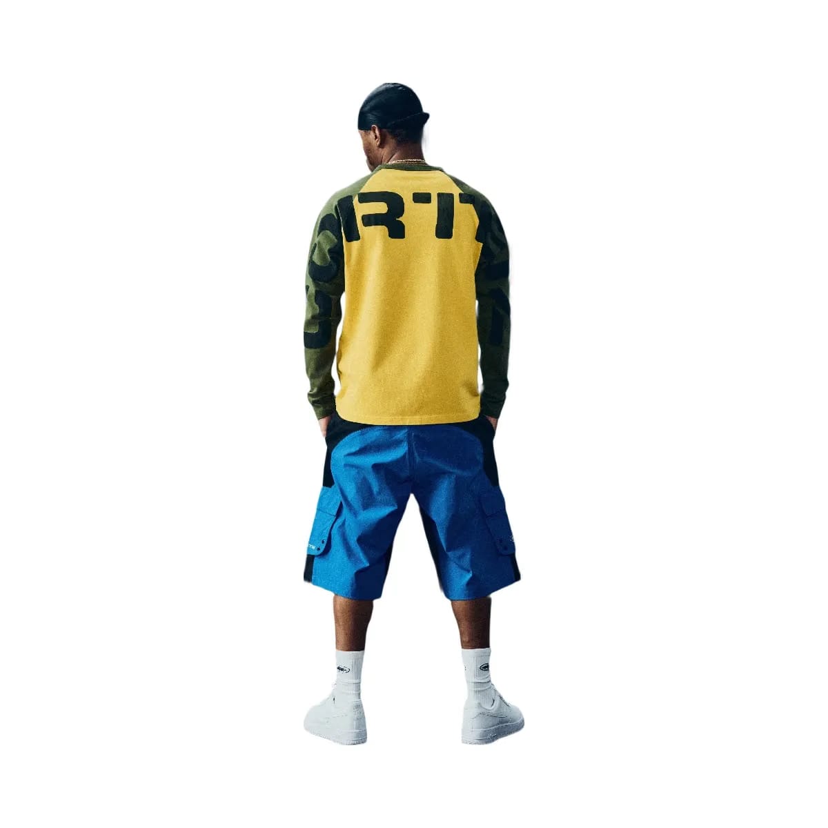 Corteiz Stencil Raglan Ls Gold/Olive