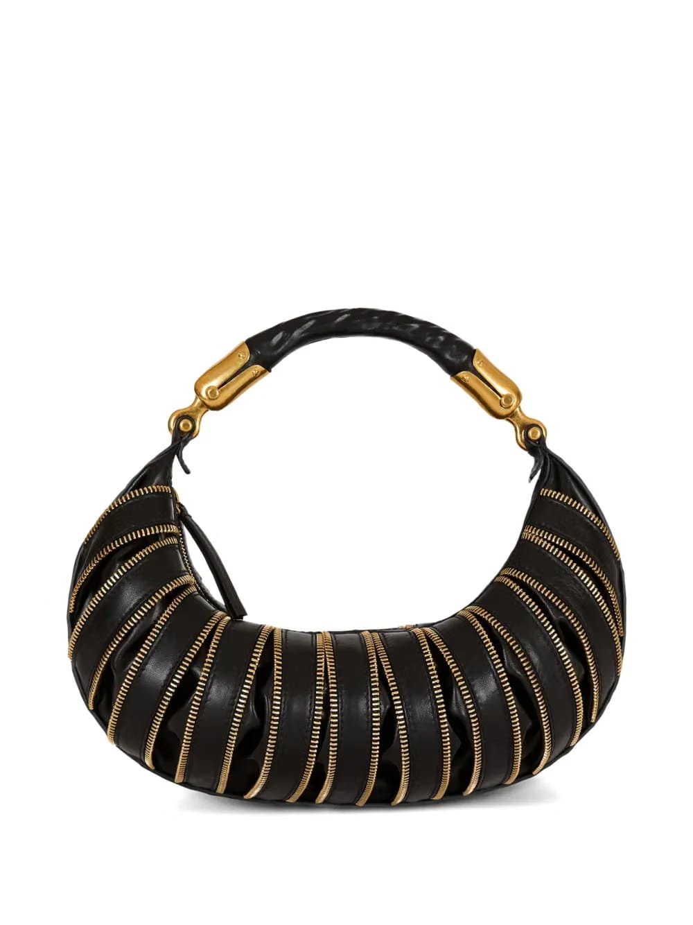 medium Ebene zip-detail crescent shoulder bag