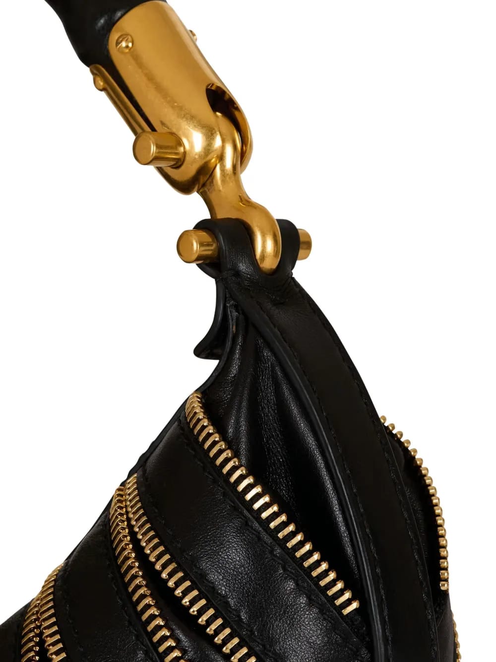 medium Ebene zip-detail crescent shoulder bag