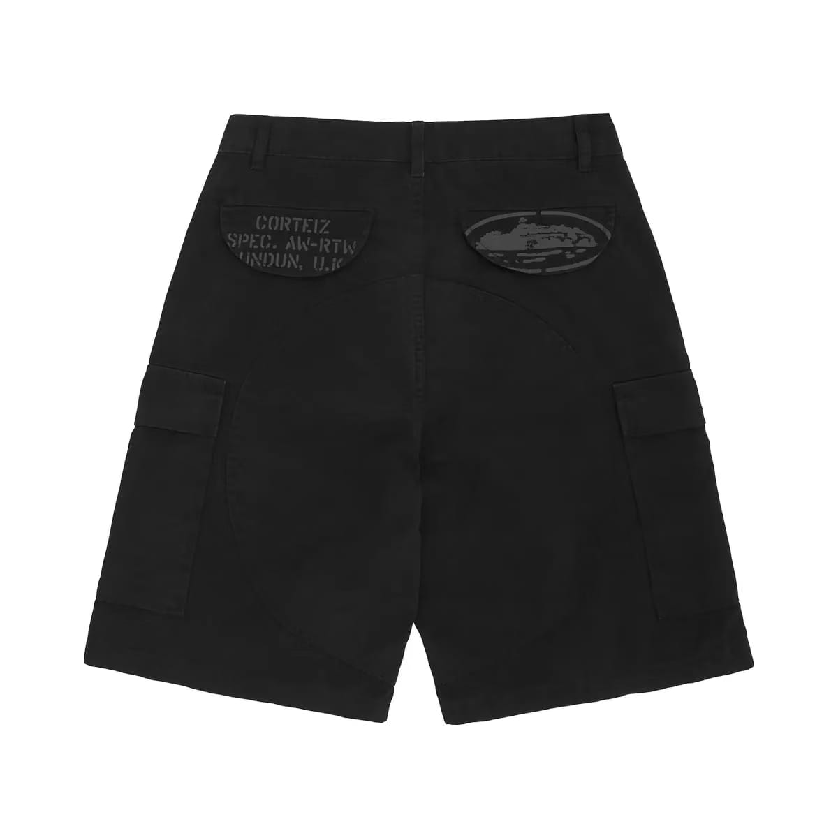Corteiz Guerillaz Cargo Short Black
