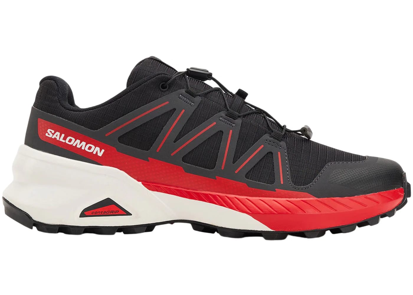 Salomon Speedcross Peak Black Asphalt Fiery Red