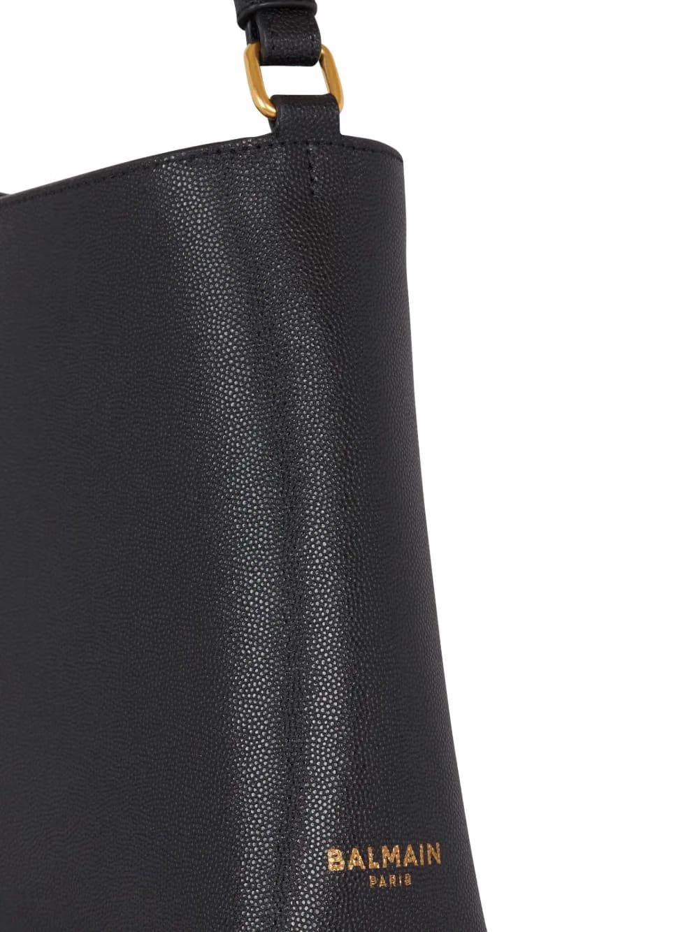 Embleme leather shoulder bag