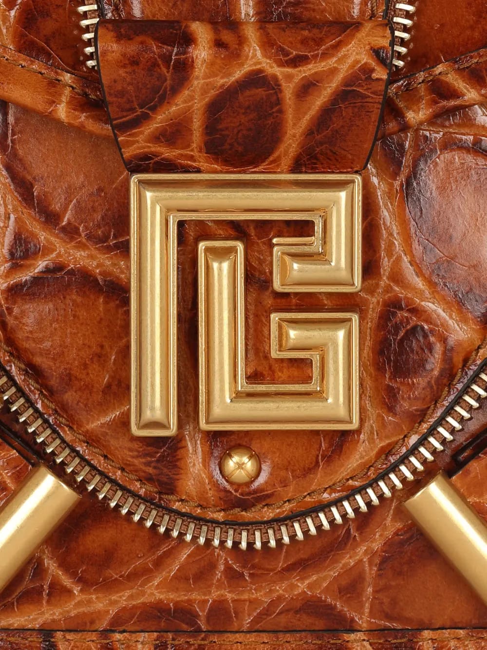Blaze crocodile-embossed shoulder bag