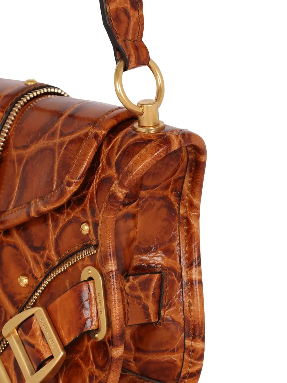Blaze crocodile-embossed shoulder bag